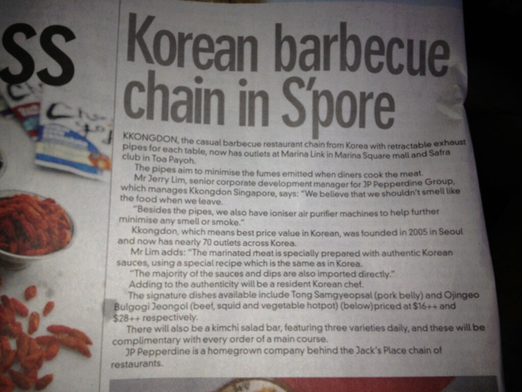Korean BBQ Chain in singapore